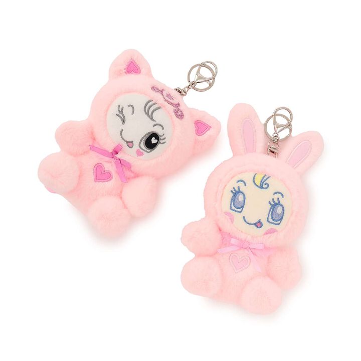 Berrie-chan & Debiry-chan Pastel Sitting Plush Charm,Red, medium image number 5