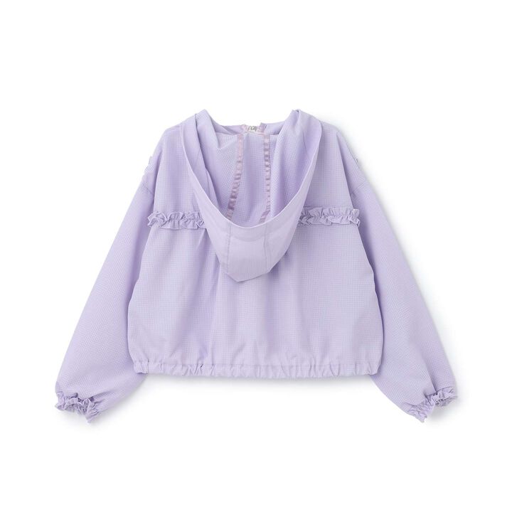 UV Protection Frill Bomber Jacket,Pearl white, medium image number 1