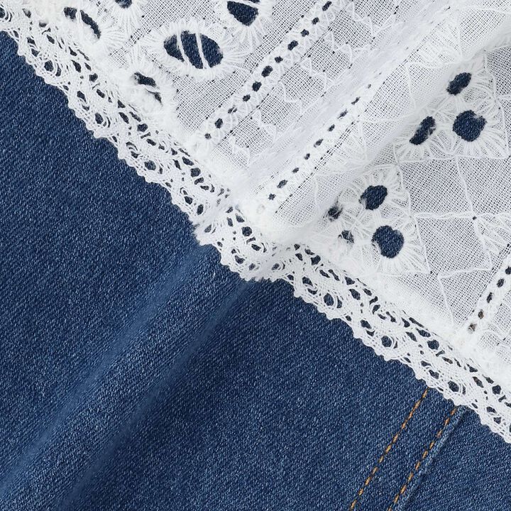 Link Layered Skirt Pants Set,Sax blue, medium image number 14