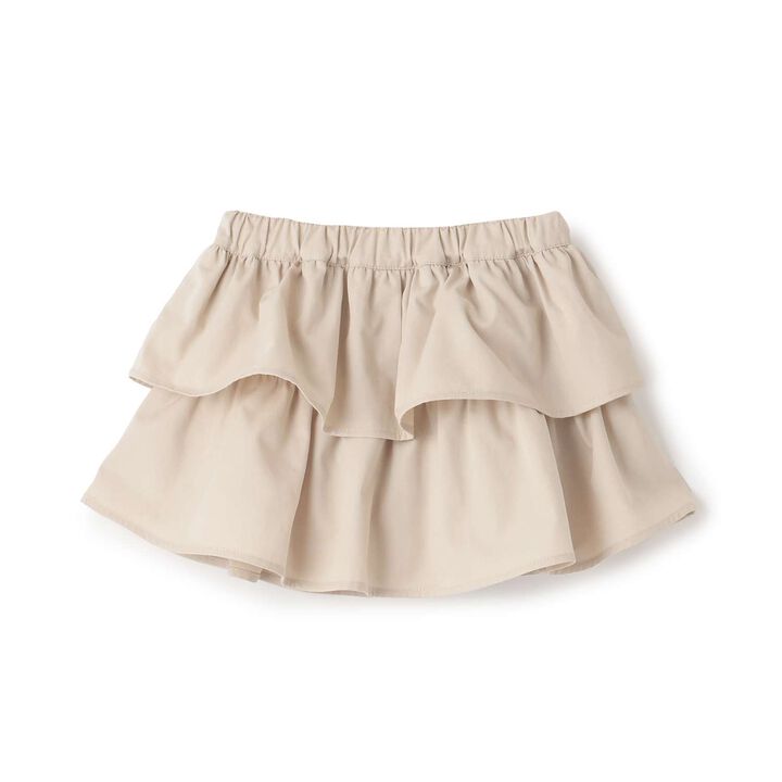 Tiered Skirt with Shorts,Light beige, medium image number 8