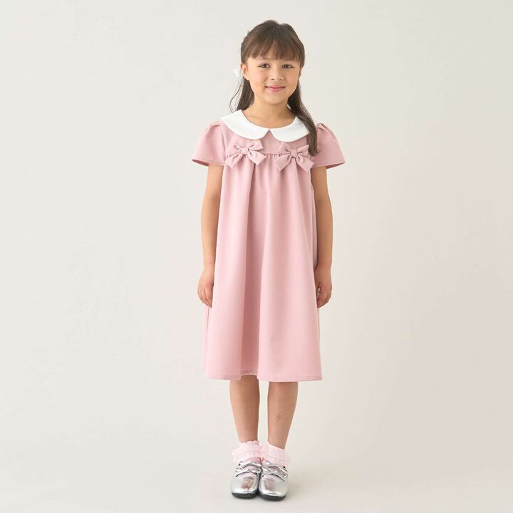 [Occasion] [School-Ready] Round Collar One-Piece Dress,, medium