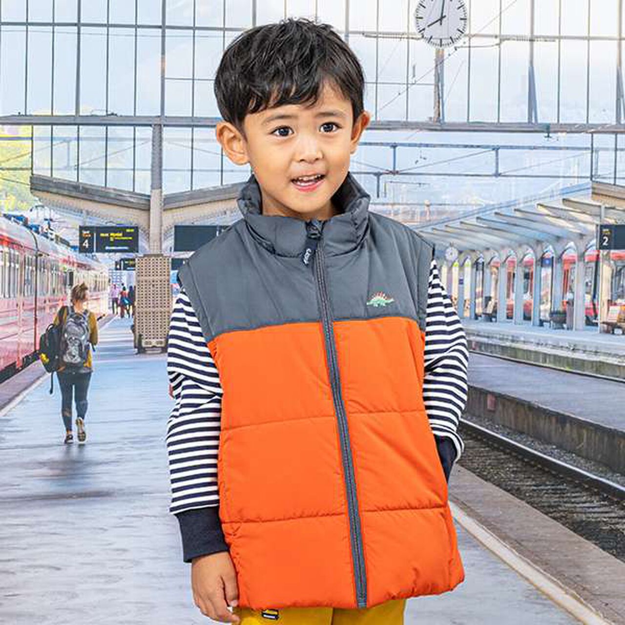 Vehicle Pocket Stripe Sweatshirt,Navy, large image number 7