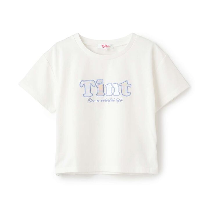 [Cool Touch] Side Drawstring Appliqu&eacute; Short-Sleeve T-Shirt,Off white, medium image number 22