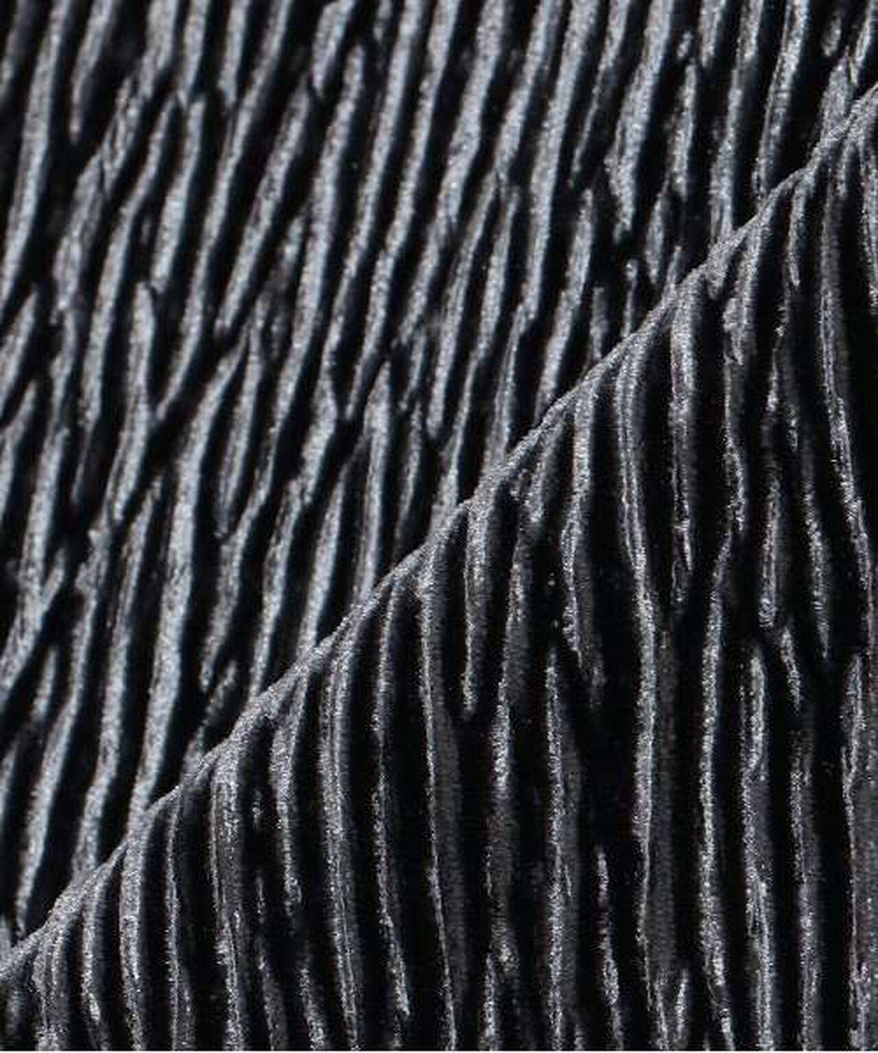 Velour Pleated Skirt,Blue gray, large image number 9