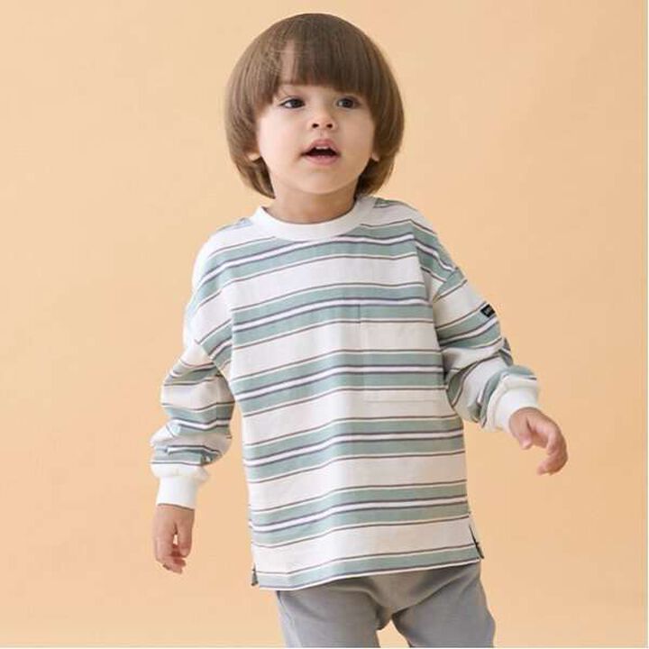 Multi-Stripe T-Shirt,Green, medium image number 0