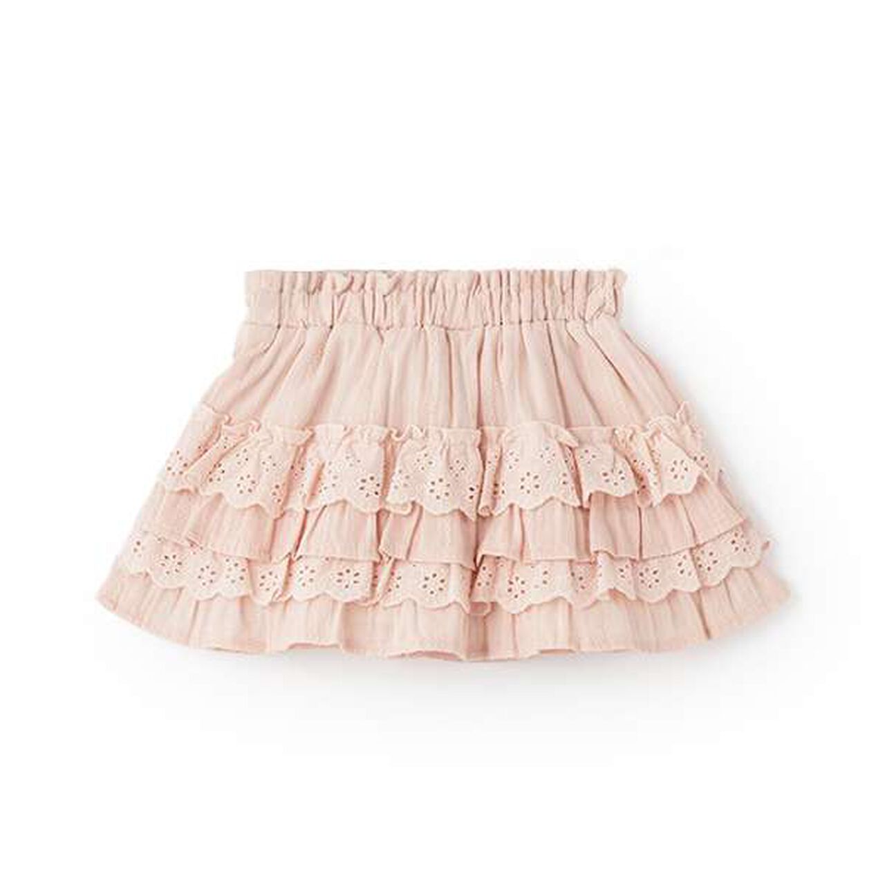 [Link] Lace Frill Skirt,Pink, large image number 3