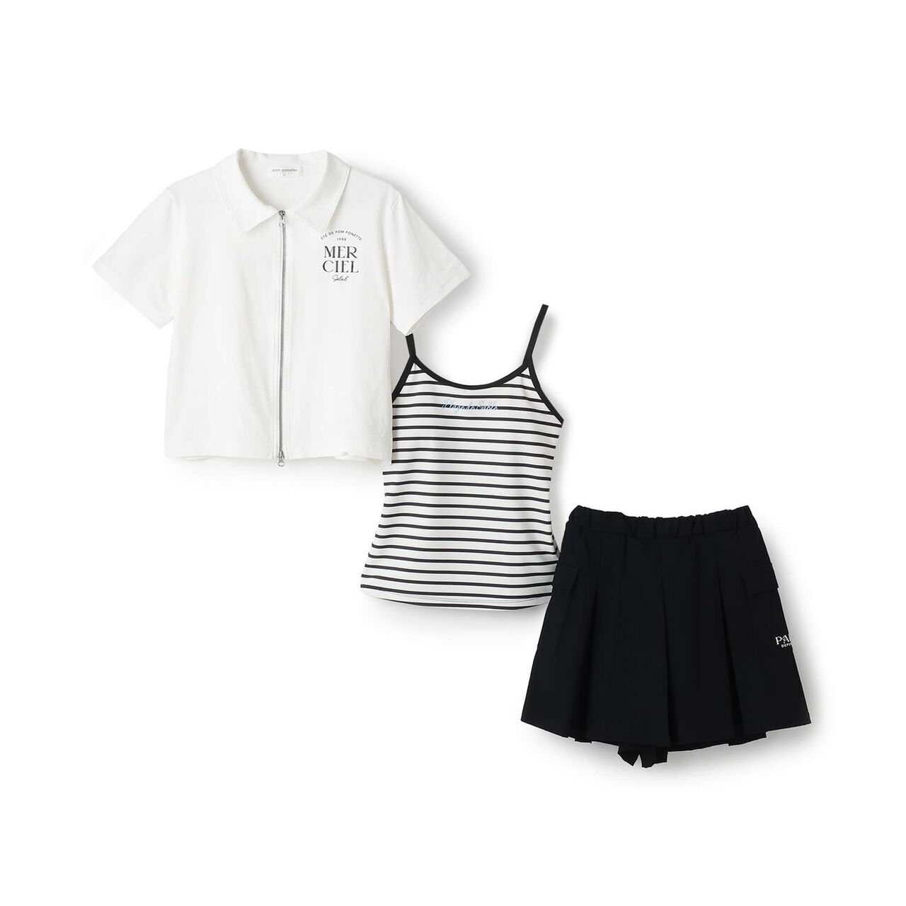 [SWIM] [UV Protection] Zip-Up 3-Piece Coordinated Set,Multi color, large image number 2