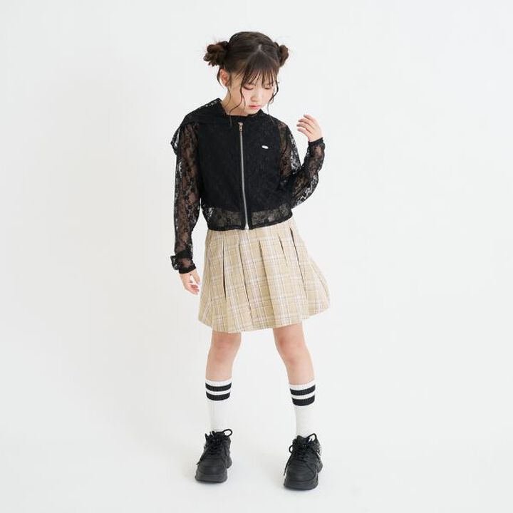 Lace Hoodie + Tank Top Set,Black, medium image number 14