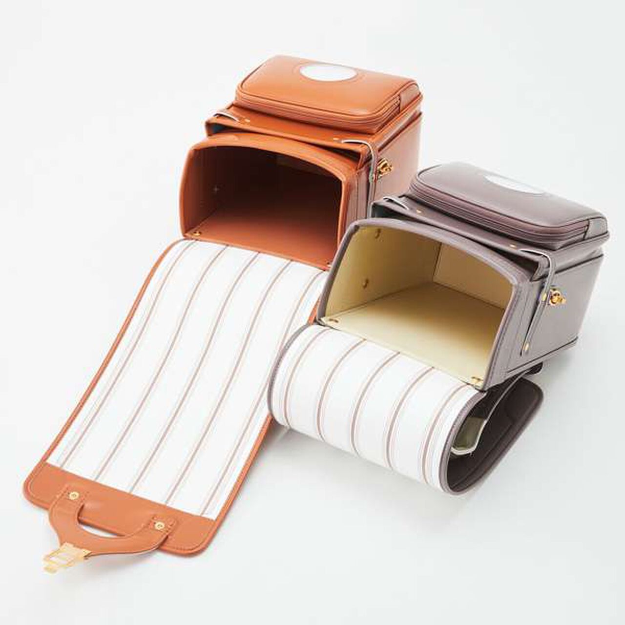 [Web Exclusive] School Backpack [Stripe Pattern],Camel, large image number 6