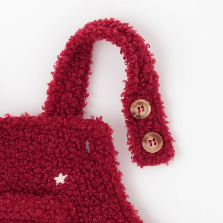 Star Embroidery Overalls Coverall,Ivory, medium image number 13