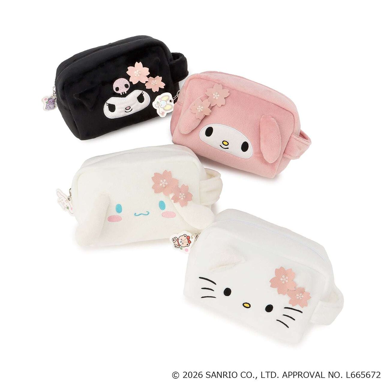 [Sanrio Characters] Face Pouch/LG,Black, large image number 8