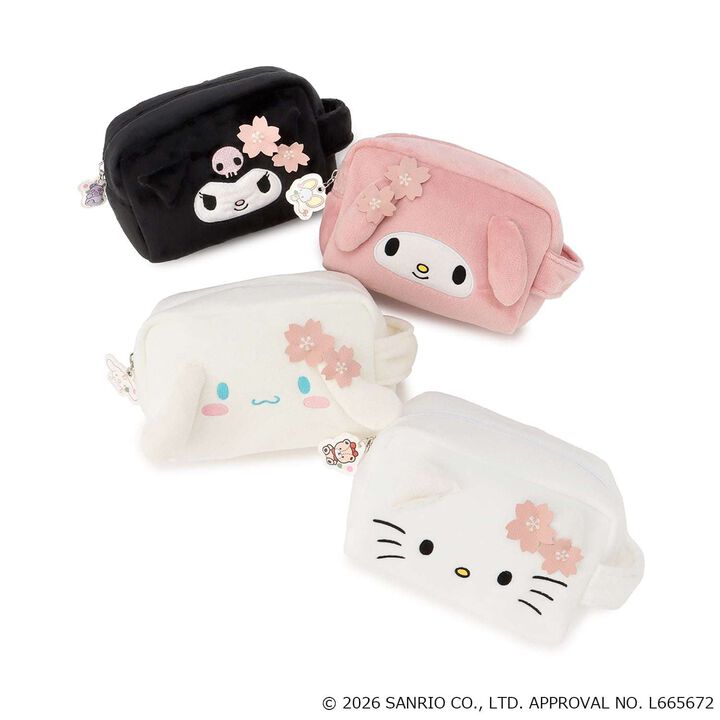 [Sanrio Characters] Face Pouch/LG,Black, medium image number 8