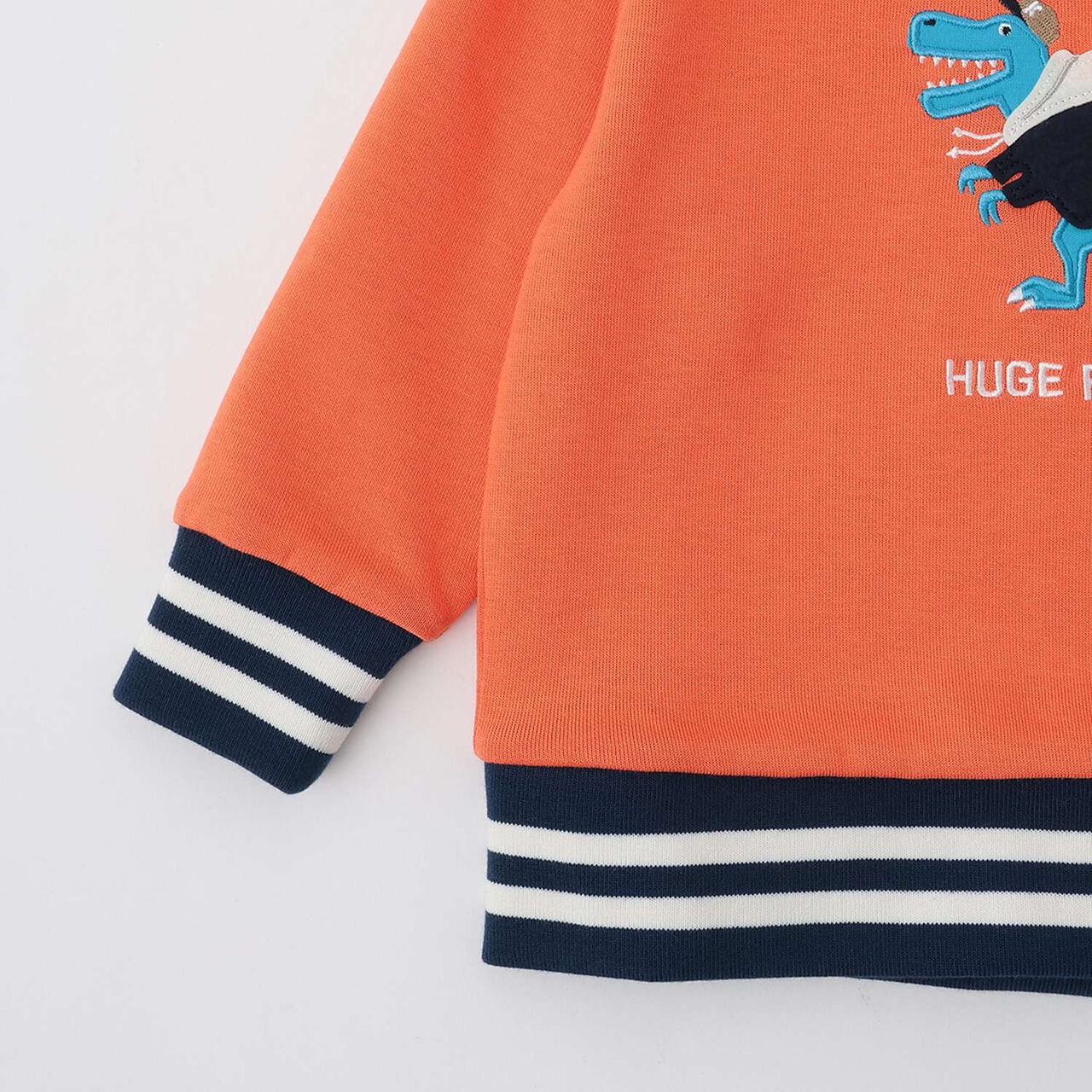 Hoodie Dinosaur Sweatshirt,Orange, large image number 4