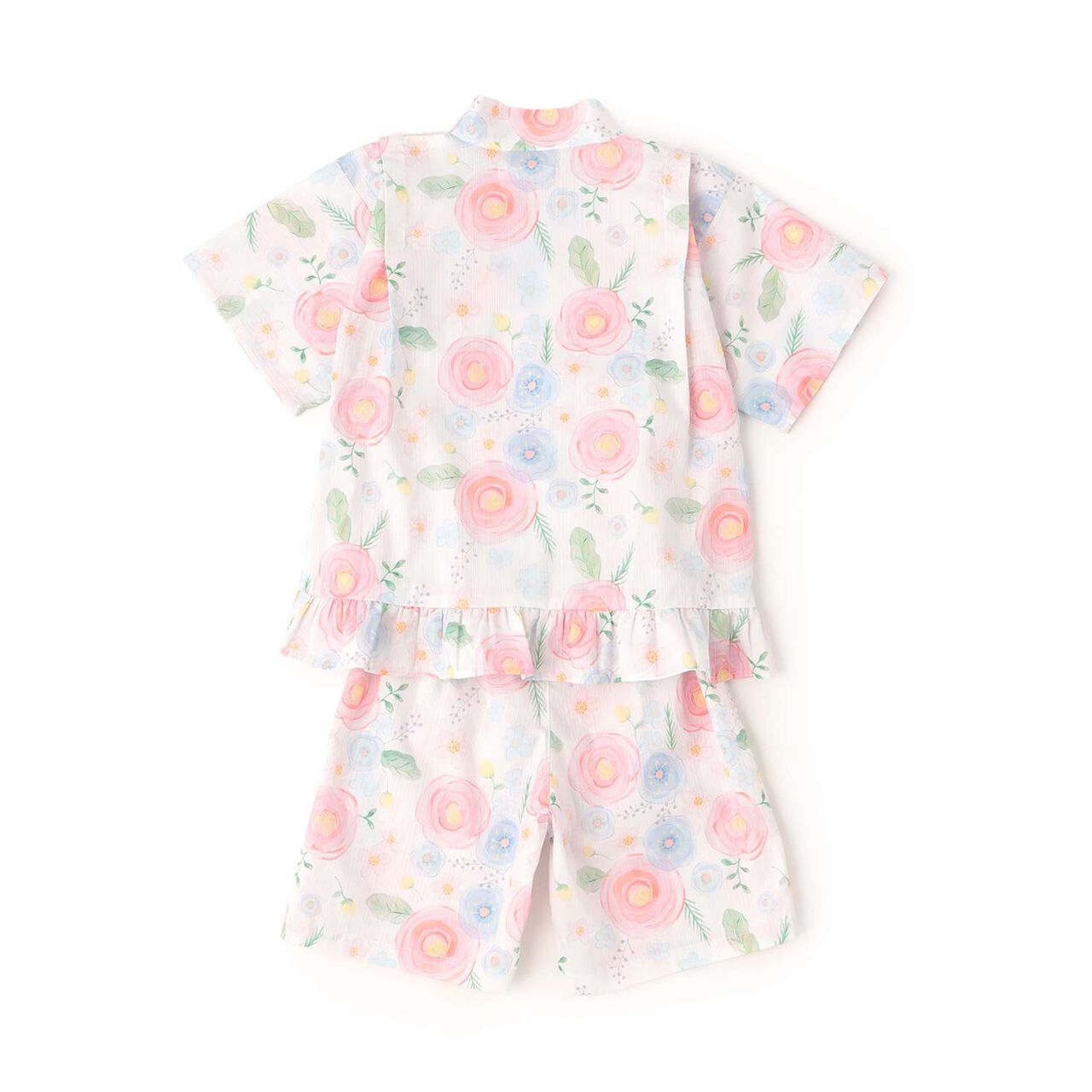花卉圖案甚平服套裝,薰衣草紫, large image number 2