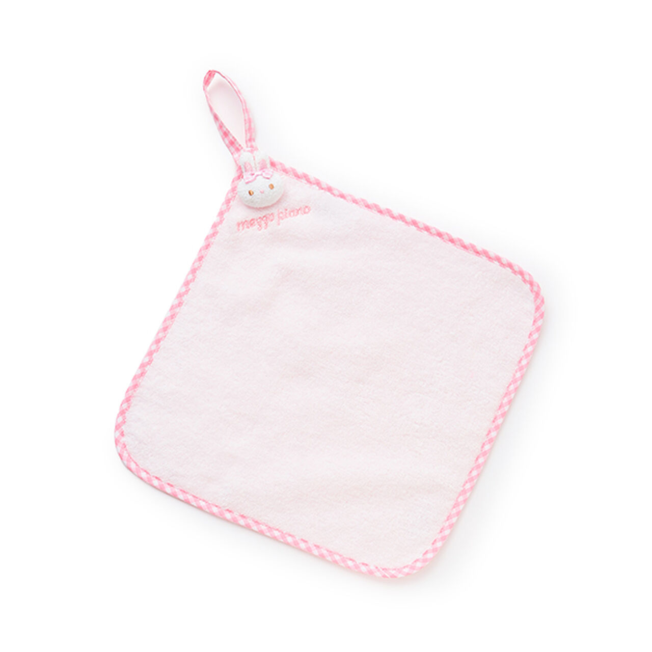 Towel with Rabbit Mascot,Light pink, large image number 0