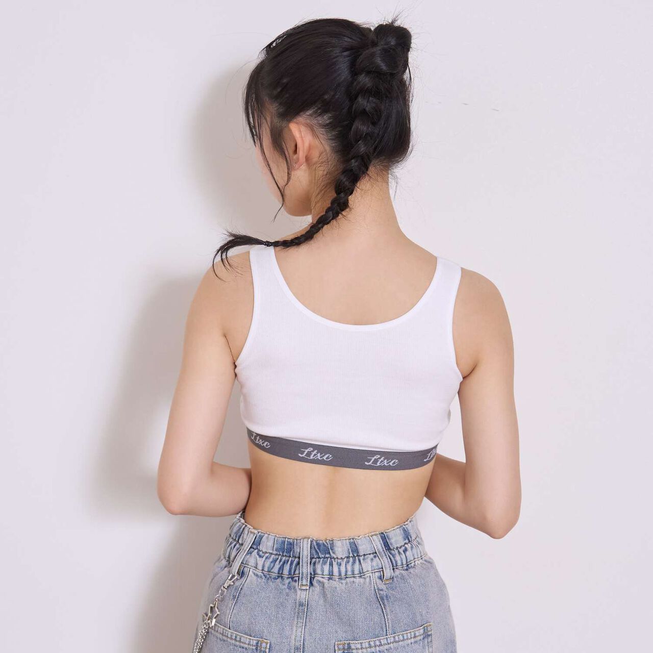 [LTXC] Tank-Style Half Top,Yellow, large image number 2