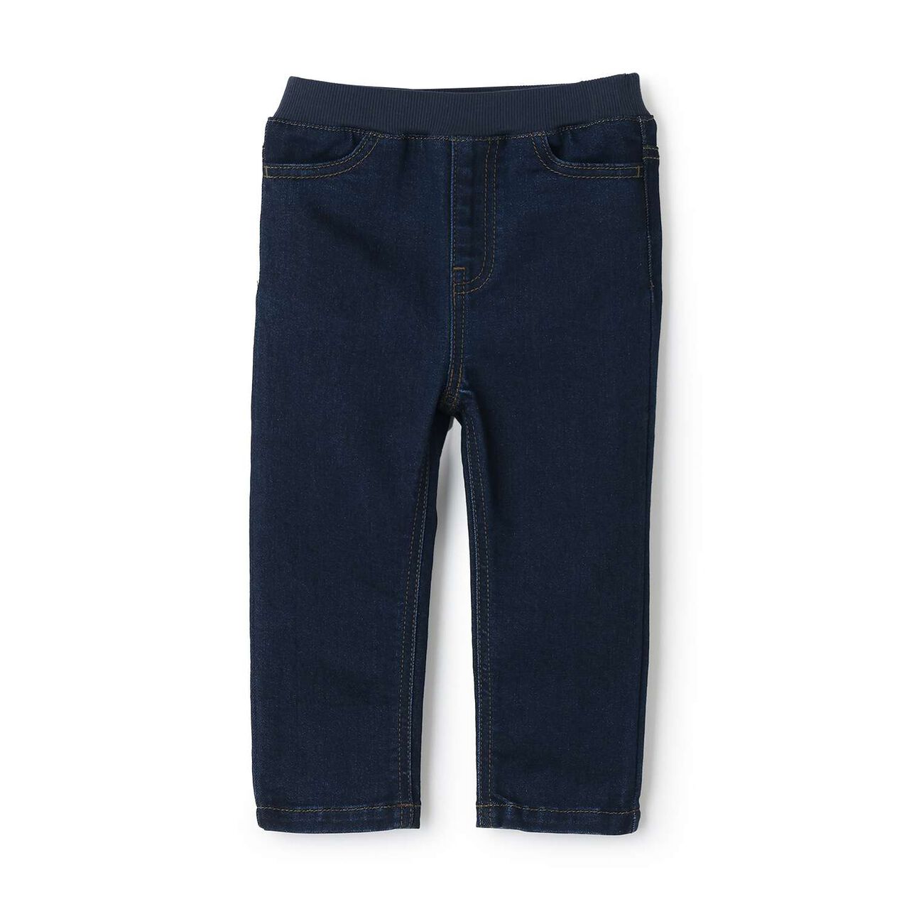 Link Denim Straight Pants,Navy, large image number 0