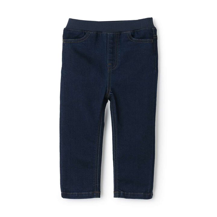 Link Denim Straight Pants,Navy, medium image number 0