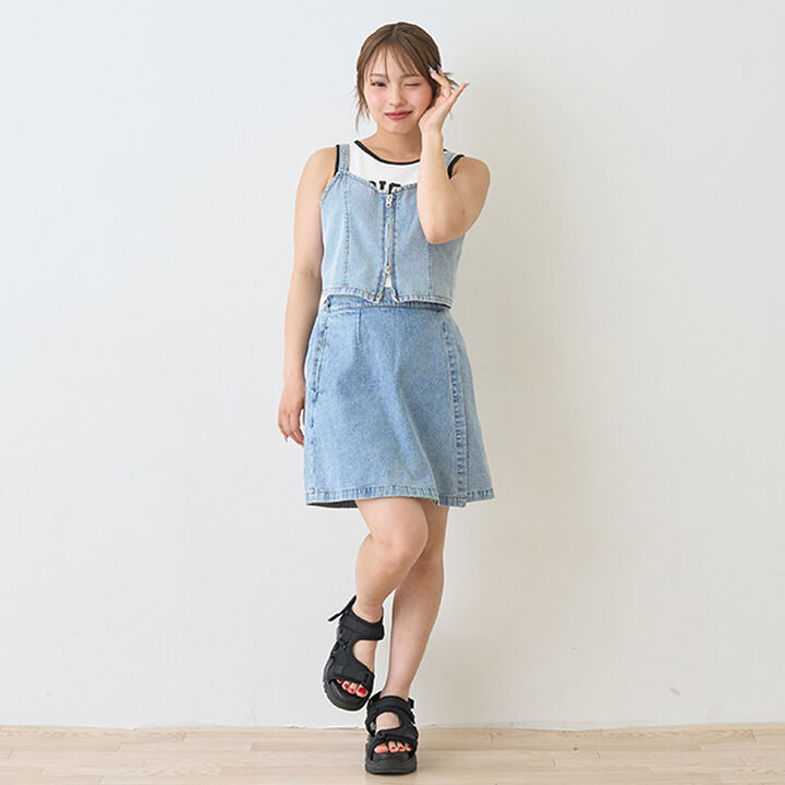 Denim Skirt Set,, medium