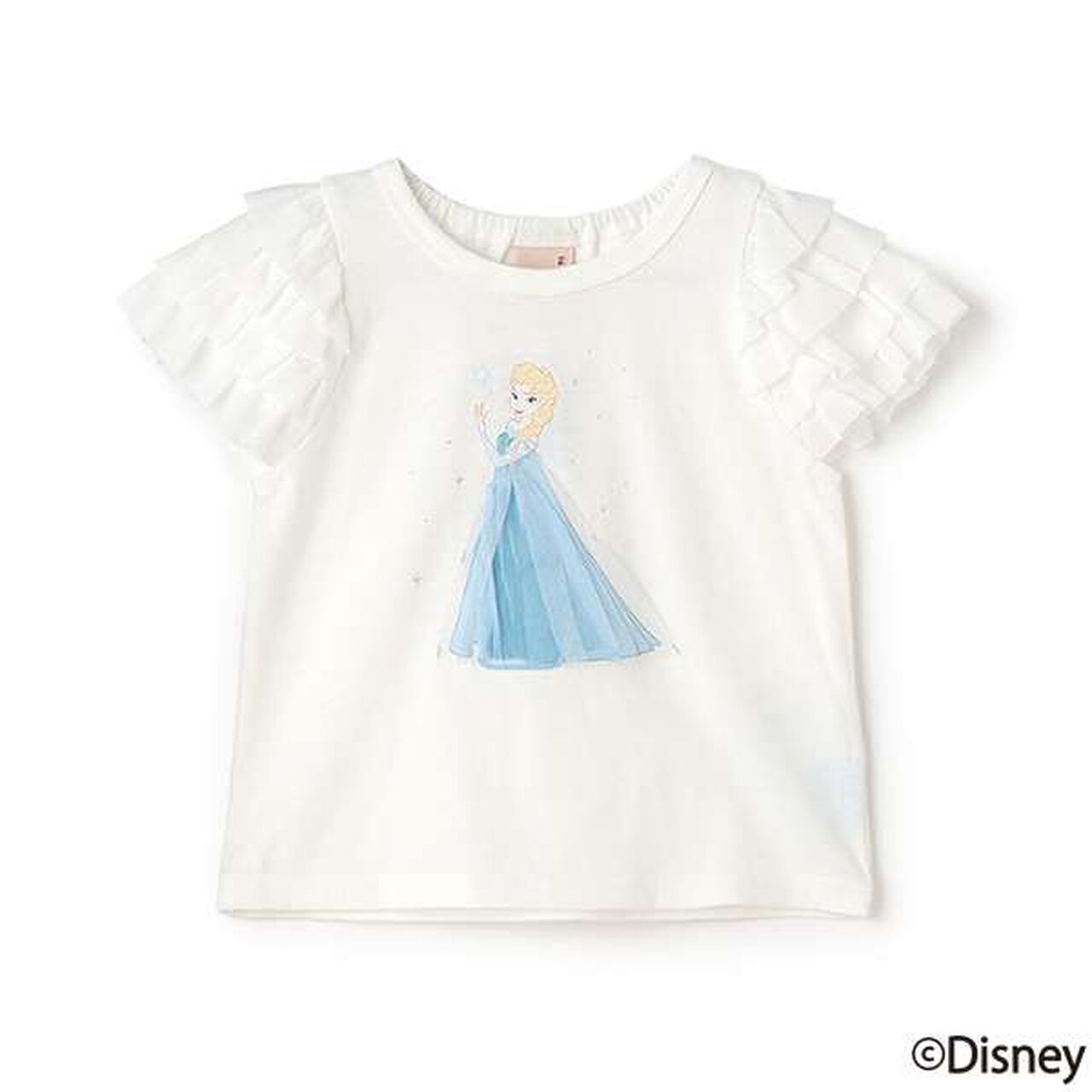 [Disney] Tulle Sleeve Graphic T-Shirt,Emerald green, large image number 14