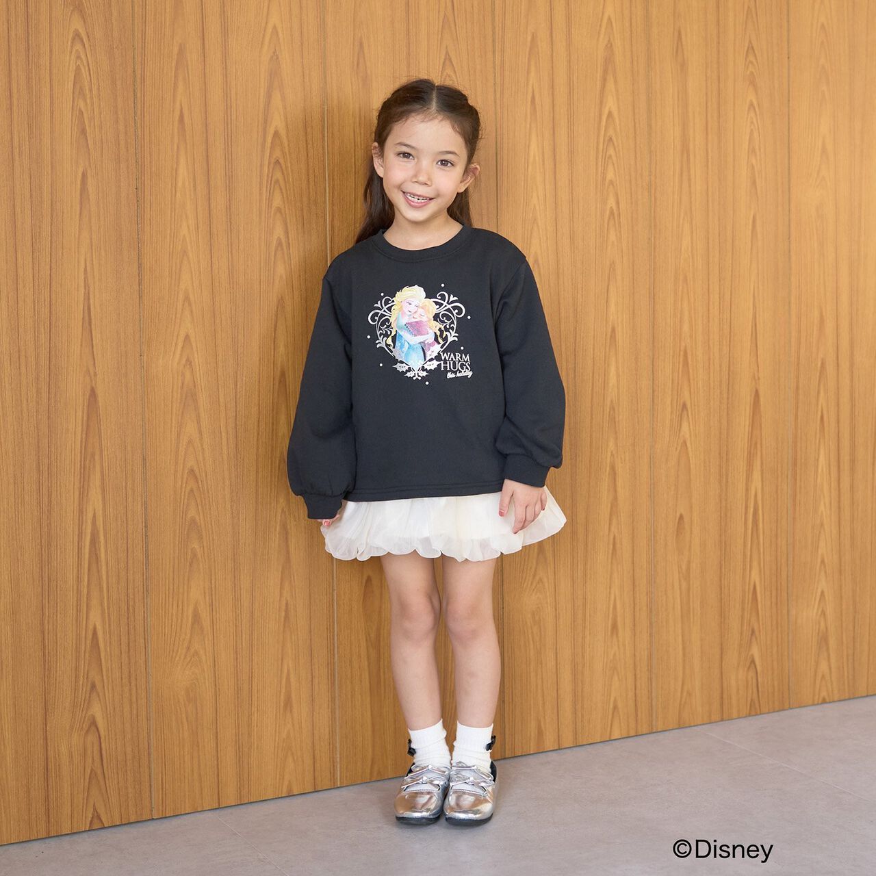 [Frozen] [Goodbye Pills Brushed Fleece] Sparkling Lame & Transfer Assortment Print Sweatshirt,Gray, large image number 15