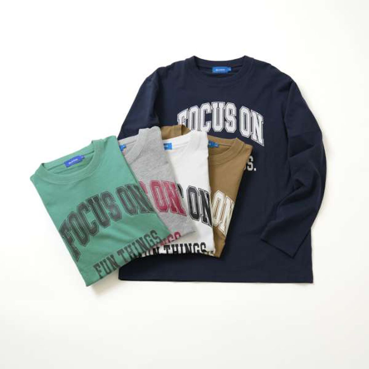 Affordable Front College Logo Long-Sleeve T-Shirt,Top gray, large image number 9