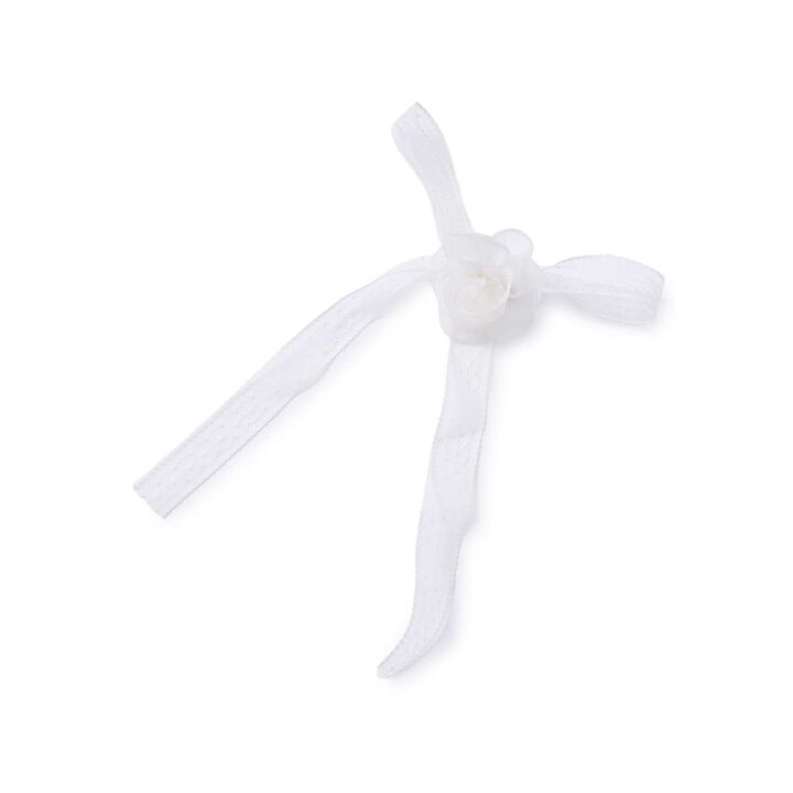 [Graduation Attire] Lace Ribbon Corsage,Off white, medium image number 2