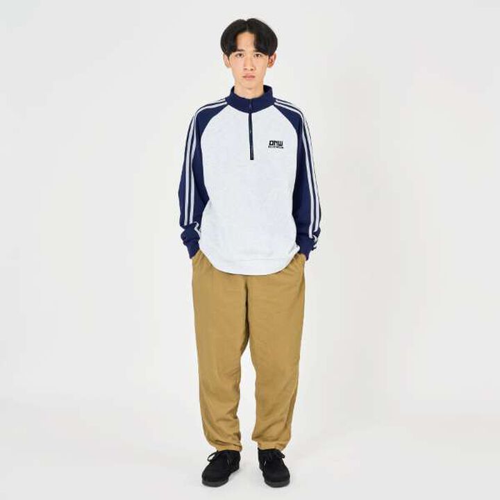 Anti-Pill Durable Raglan Half-Zip Pullover,Black, medium image number 6