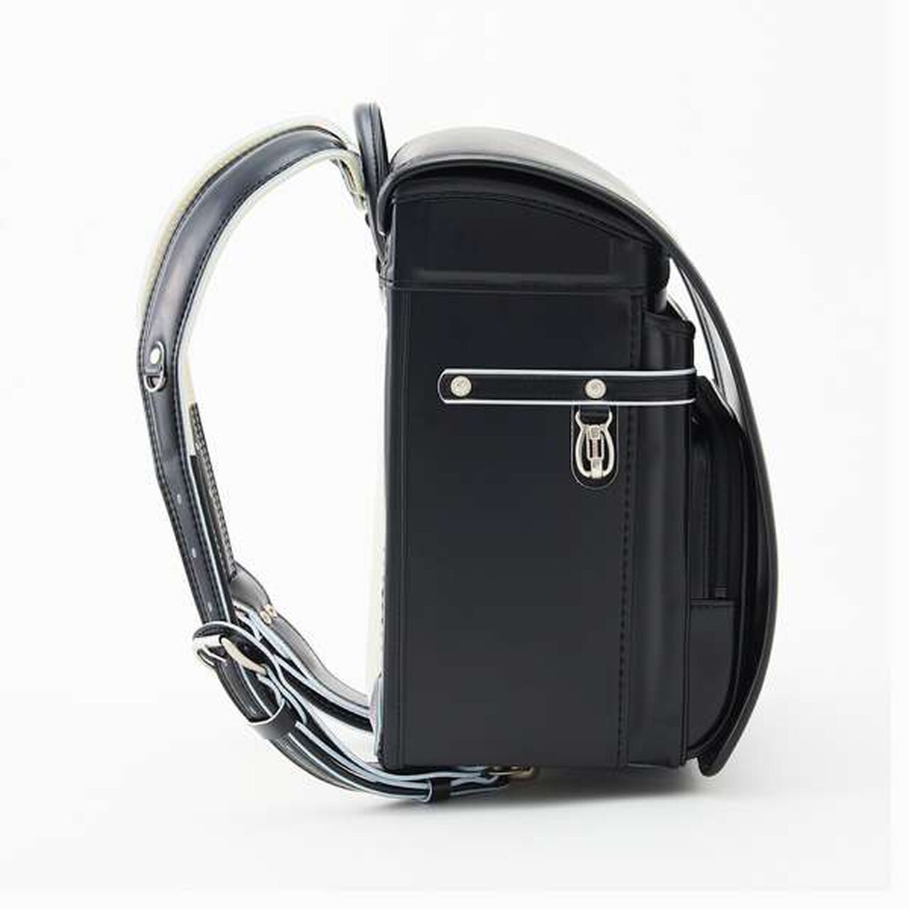 [Web Exclusive] Checkered Pattern School Backpack,Black, large image number 15