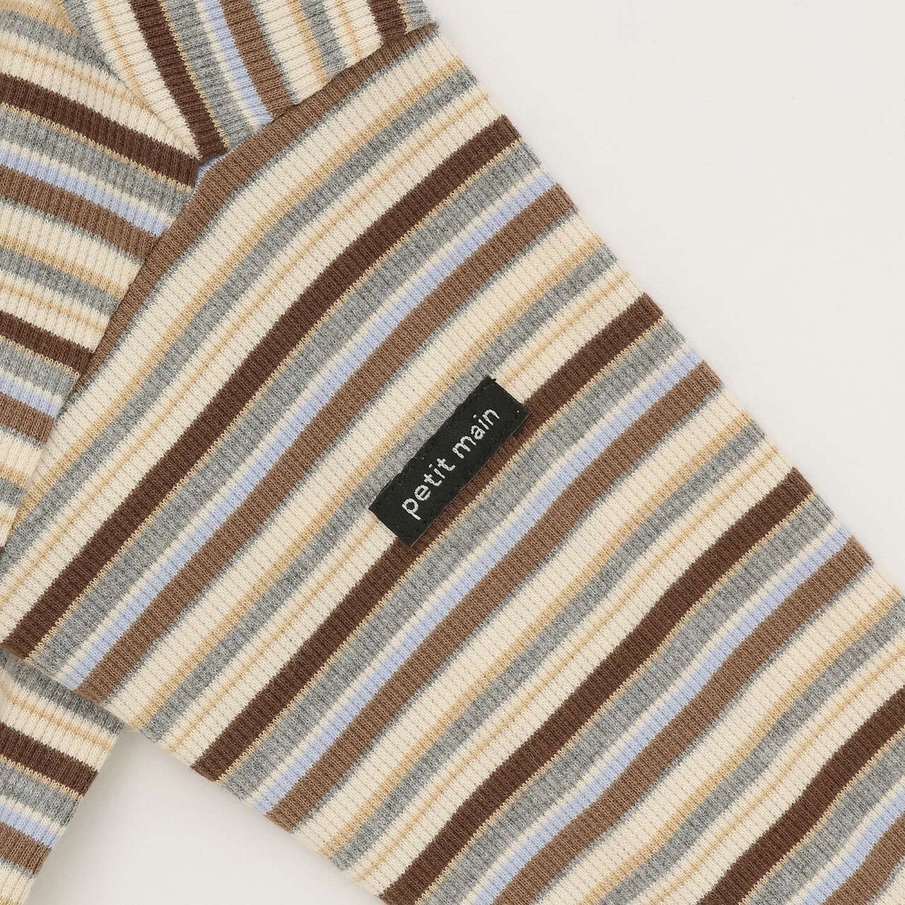 Multi-Stripe Ribbed Long-Sleeve T-Shirt,Pearl white, large image number 8