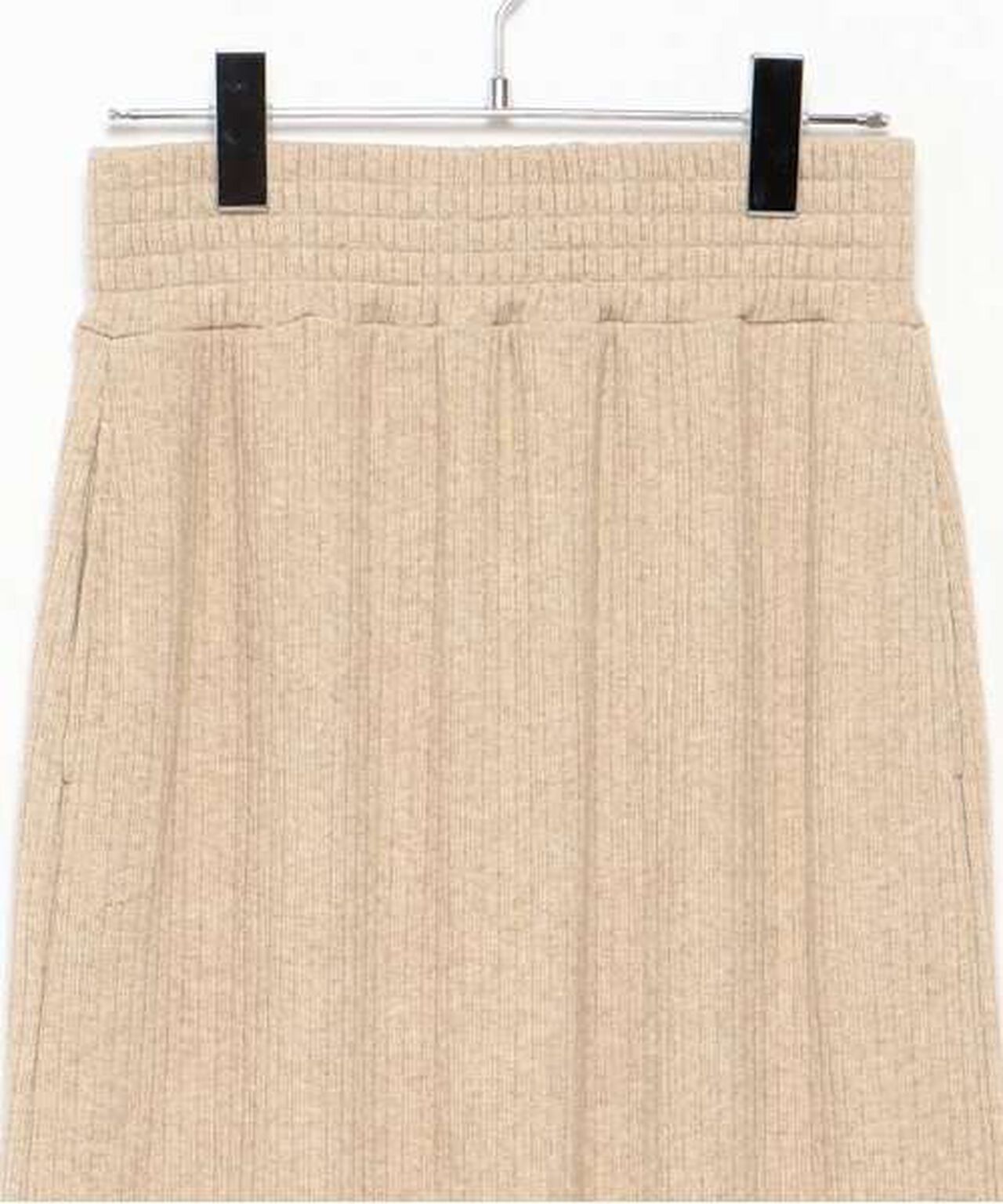 Cut Rib Tight Skirt,Beige, large image number 8