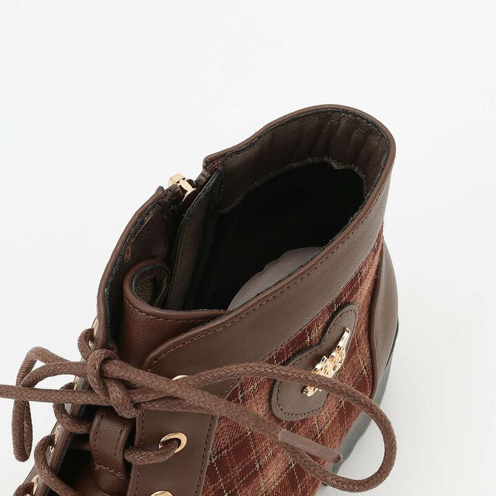 Checkered Short Boots,Black, medium image number 5