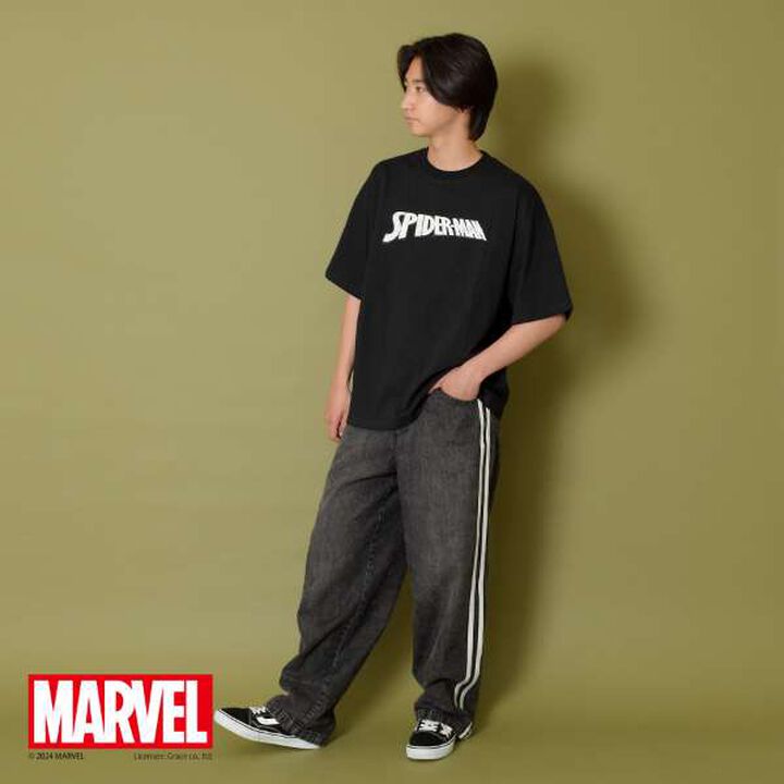 [MARVEL] Spider-Man/Back Print Big T-Shirt,Black, medium image number 2