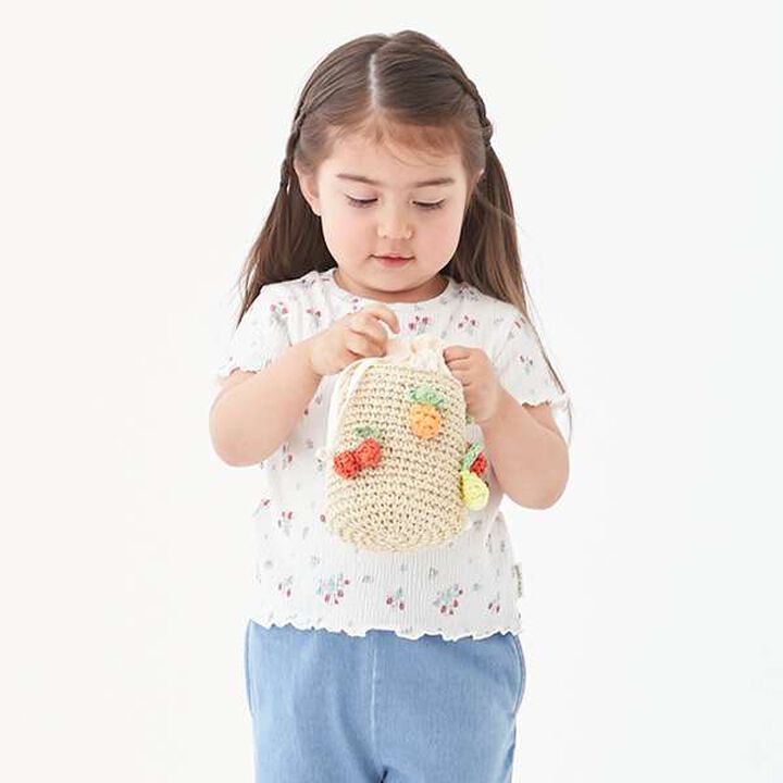 Woven Fruit Bag,Beige, medium image number 0