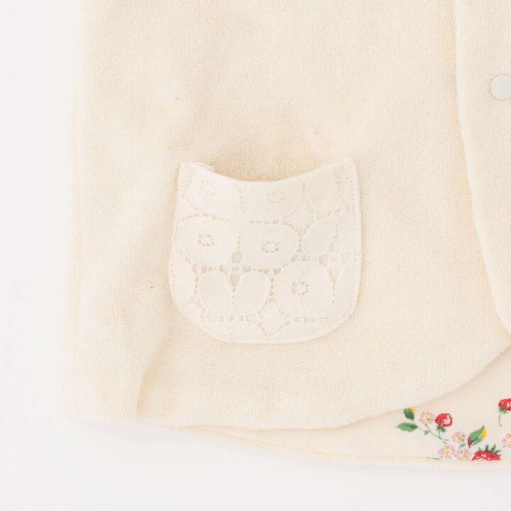 Wild Strawberry Reversible Vest [Organic] [Made in Japan],Pearl white, medium image number 5