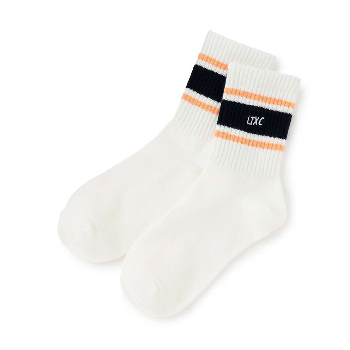 [LTXC] Multi Line Crew Socks,, medium
