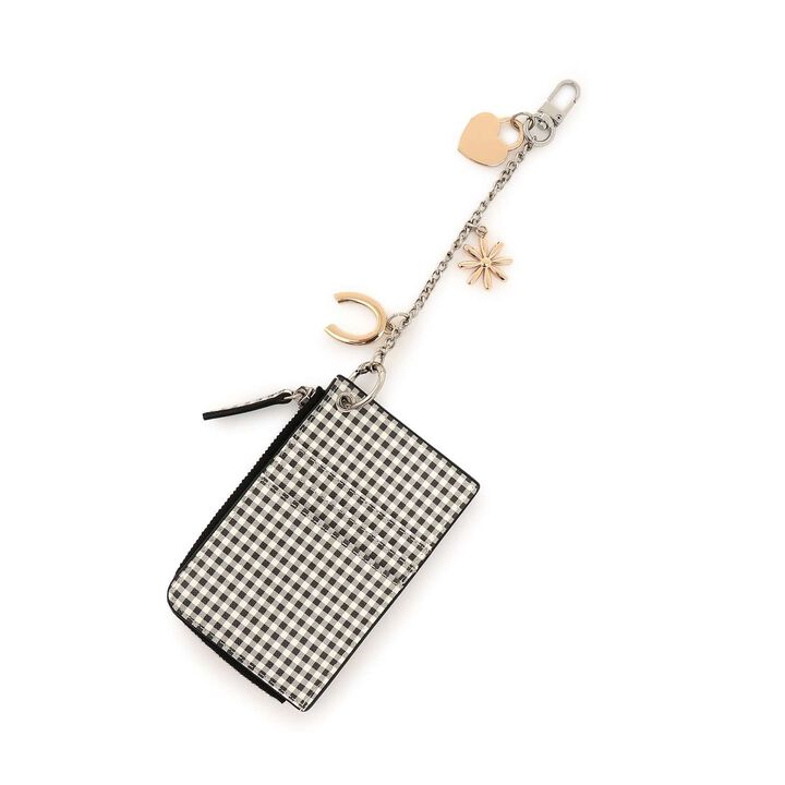 [Casselini] Gingham Wallet,Black, medium image number 1