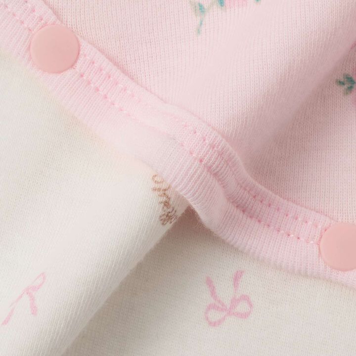 [Web Exclusive] 2-Piece Combination Bodysuit Set,Light pink, medium image number 7