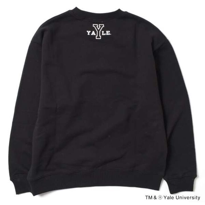 [YALE] Front Football Logo Print Sweatshirt,Navy, medium image number 7