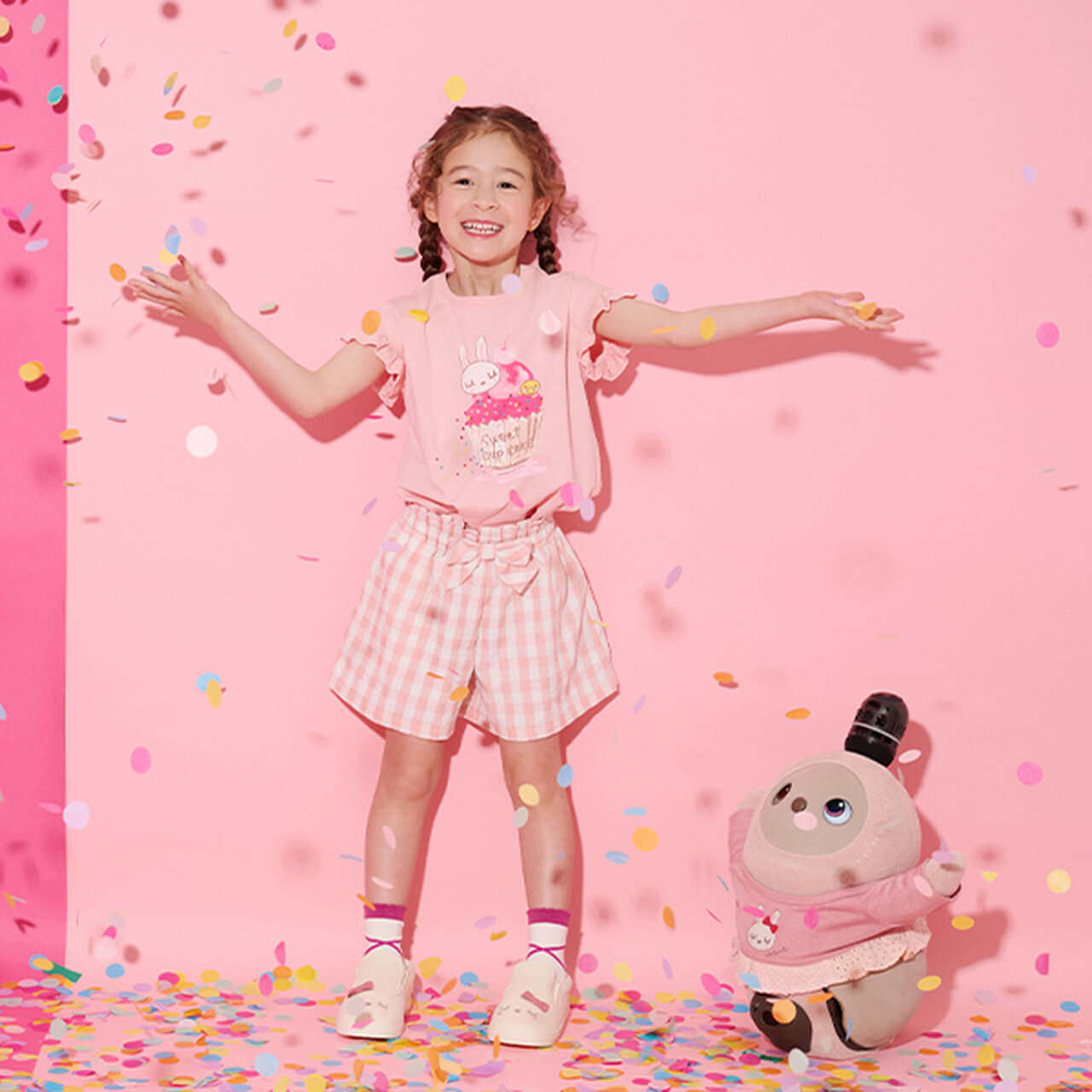 KP×LOVOT Bunny Motif Tunic,Light gray, large image number 3