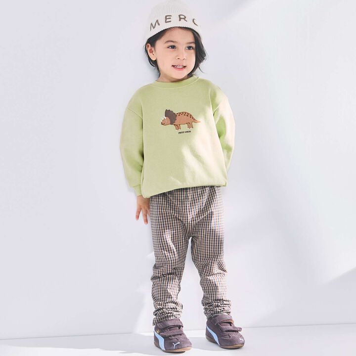 Dinosaur & Dog Appliqu&eacute; Sweatshirt,Black, medium image number 2