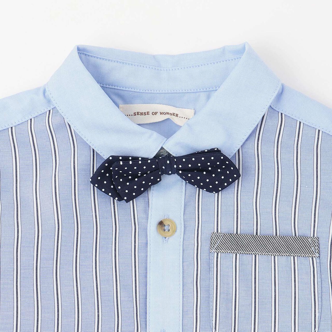 Shirt with Bow Tie,Off white, large image number 2