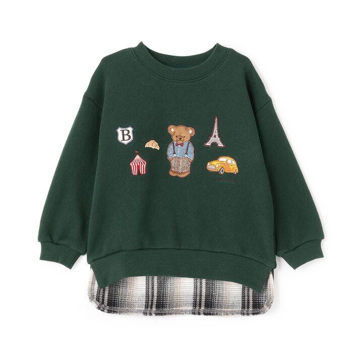 Bear Motif Sweatshirt,Navy, medium image number 11