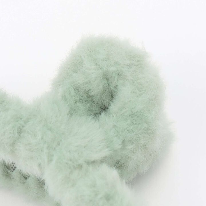 Fur Buns Clip,Off white, medium image number 3