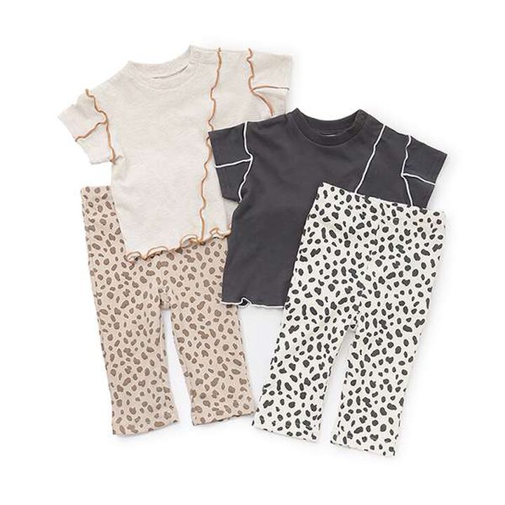 Animal Pattern Outfit Set,Black, medium image number 9