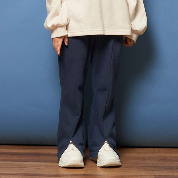 Surface Cotton Goodbye Pills Tuck Slit Flare Pants