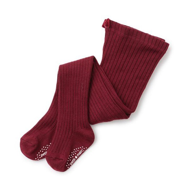 Wool Blend Ribbed Tights,Off white, medium image number 15