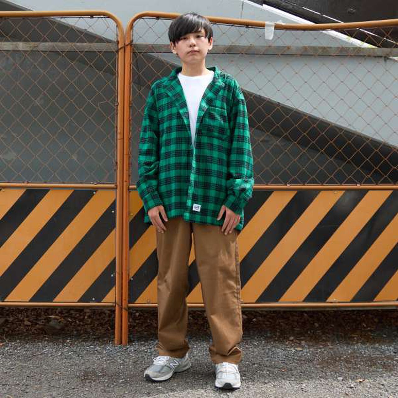 Hooded Check Shirt,Blue, large image number 1