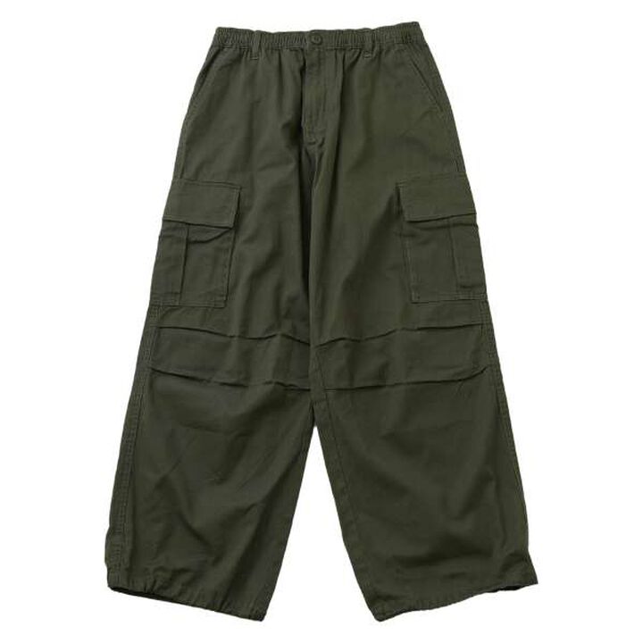 Cotton Twill Wide Cargo Pants,Khaki, medium image number 13