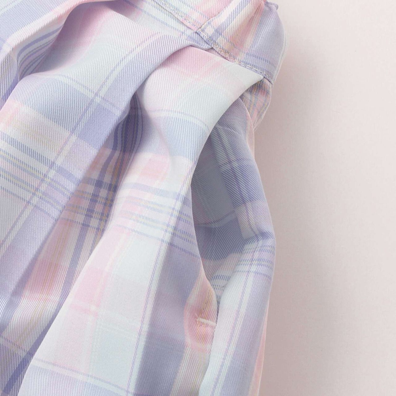 [Restock] Charm-Detail Check Pleated Skirt-Pants,Mint, large image number 4